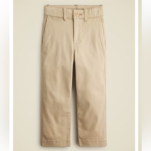 J.‎ Crew Crewcuts Kids' classic-fit stretch chino pant light khaki 10 NWT CB692 - Picture 1 of 10